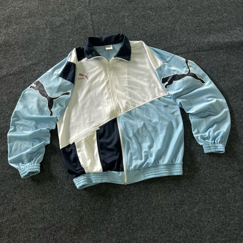 Vintage 90s Colorblock PUMA Track Jacket (Boxy Cut)