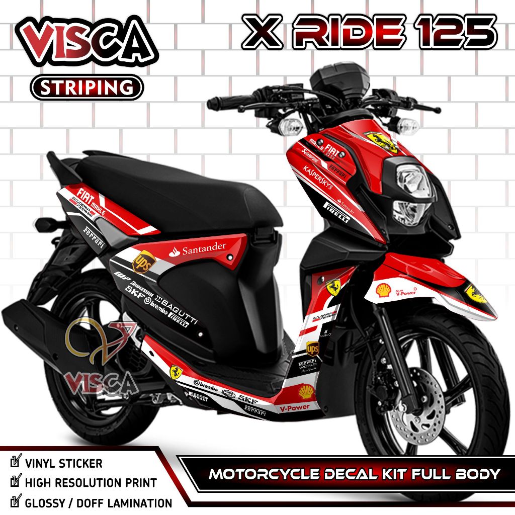 (PROMO SPECIAL) Decal X Ride 125 - Stiker X Ride 125 - Dekal X Ride 125 Full Body - Striping X Ride 