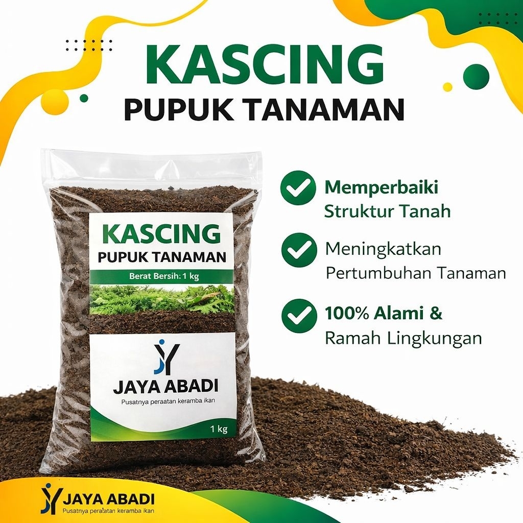 kascing 1 kg kascing vermikompos kascing pupuk tanaman kascing vermikompos 1kg pupuk organik booster