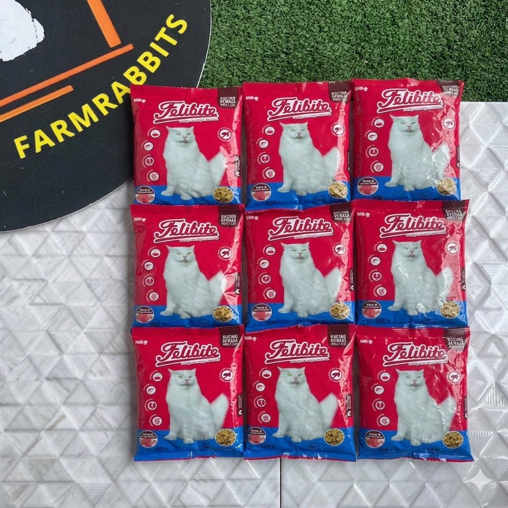 MAKANAN KUCING FELIBITE || 500GRAM || 10 PACK || 5KG