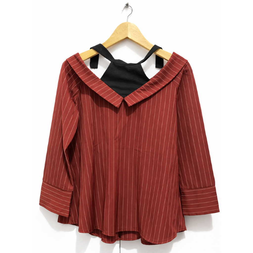 blouse merah maroon