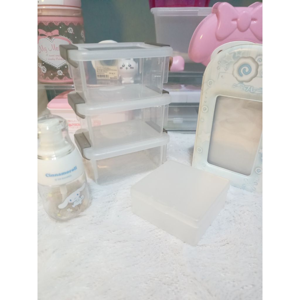 Preloved kpop storage collbook storage box hand sanitizer bottle