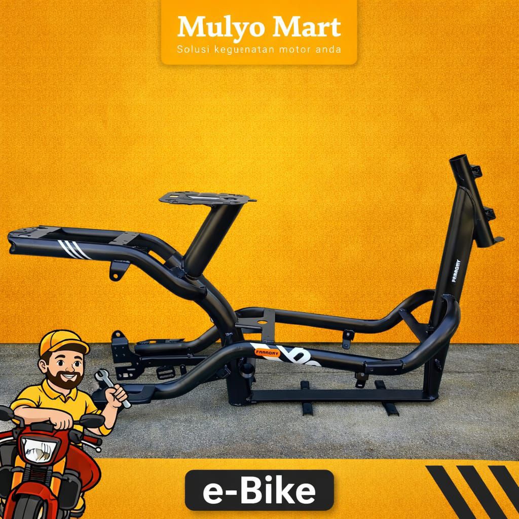 Frame Motor Listrik eBike Rangka Custom Bisa Untuk Sepeda Listrik Atau Mesin Bensin