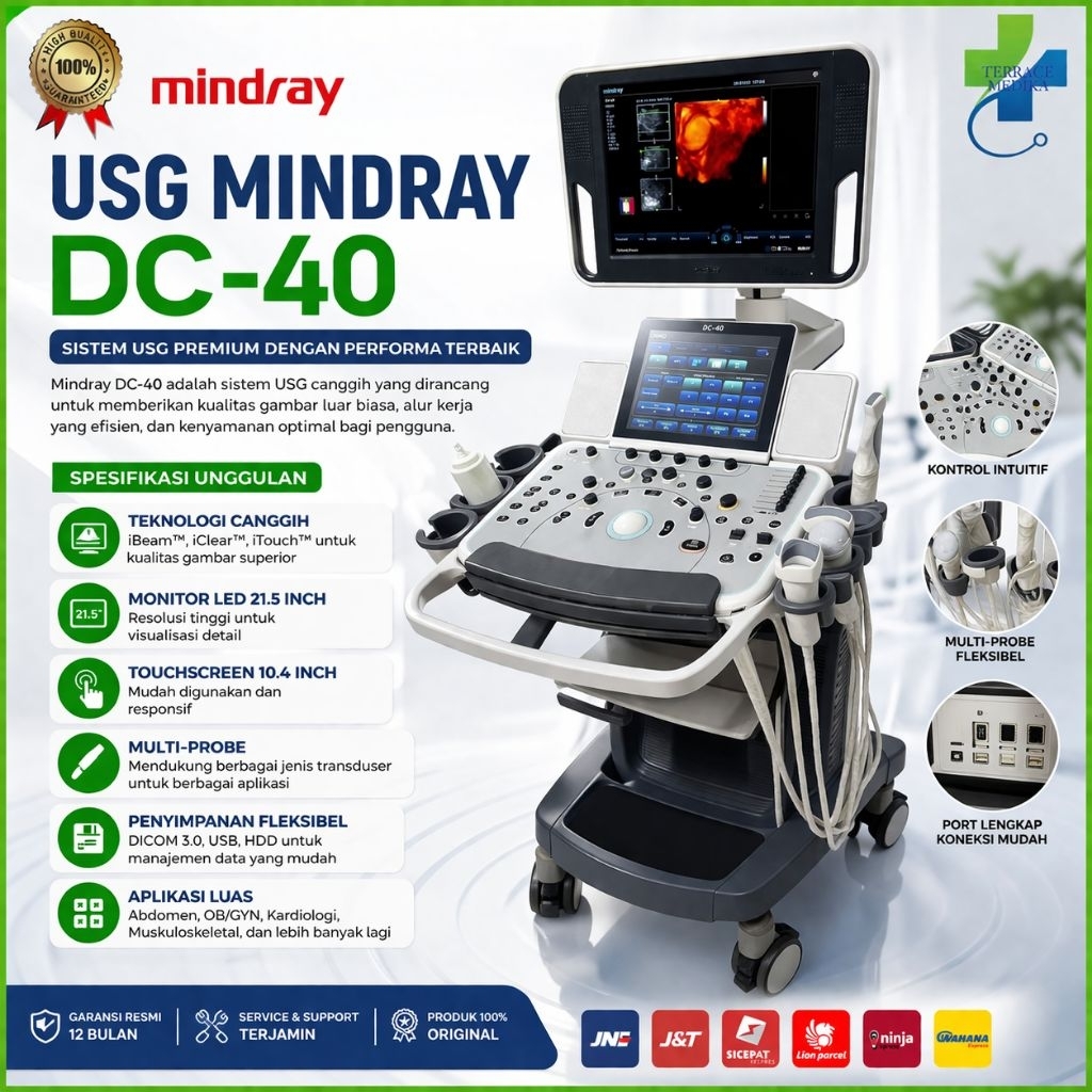 USG MINDRAY DC-40 Full HD / USG Mindray 4 Dimensi / Usg 4D / USG Doppler Untuk Klinik Dan Rumah Saki