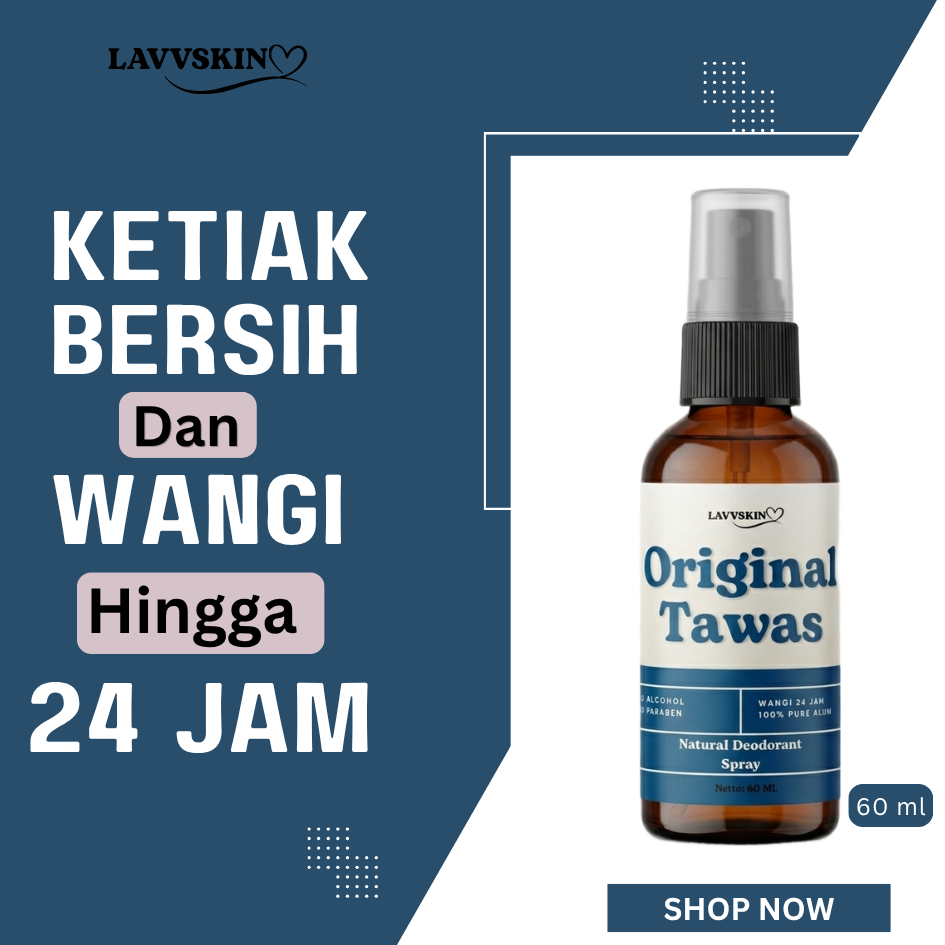 LAVVSKIN Deodorant Tawas Spray 60 ml Original Tawas Ketiak Penghilang Bau Badan