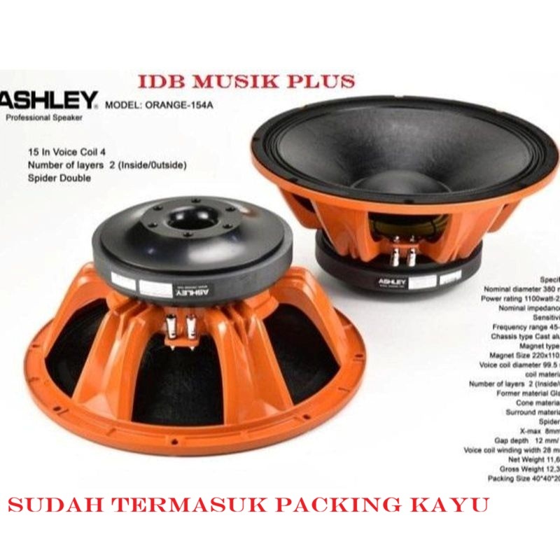 Speaker 15" Ashley Orange154A Orange 154A Component Original