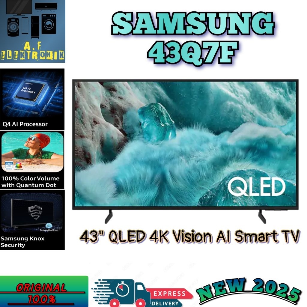 SAMSUNG 43Q7F QLED 4K SMART TV 43 INCH / QA43Q7F / QA43Q7FAKXXD