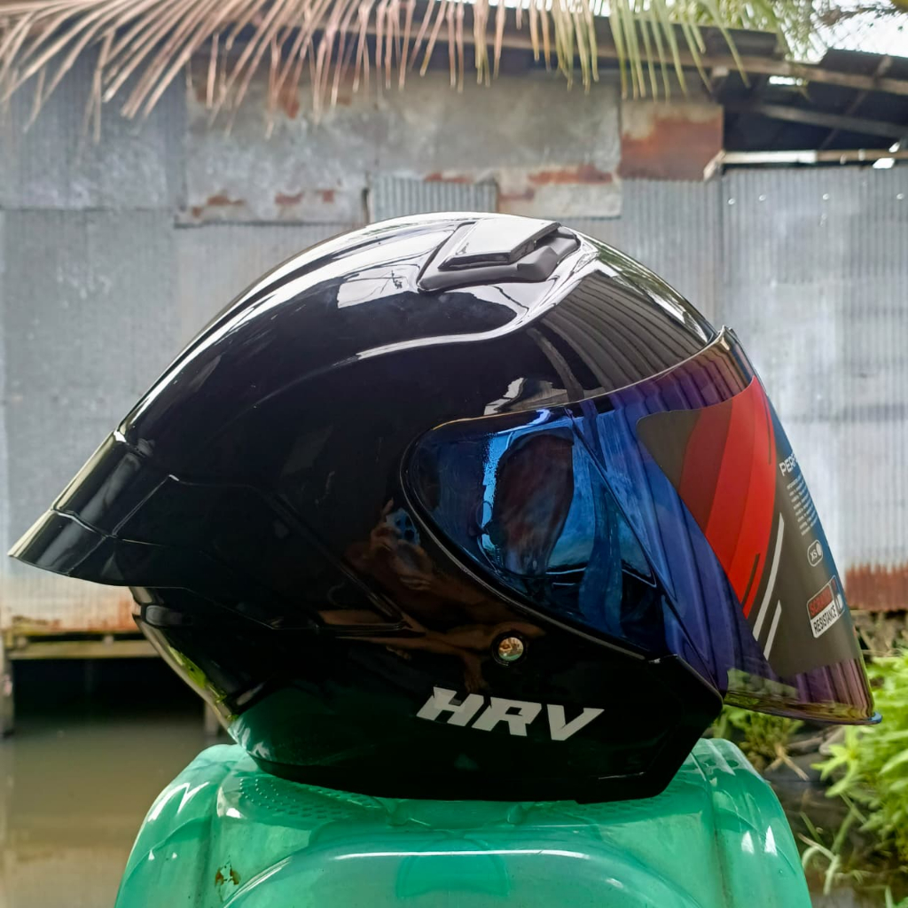 Helm HRV Maximo half face, free spoiler original SNI
