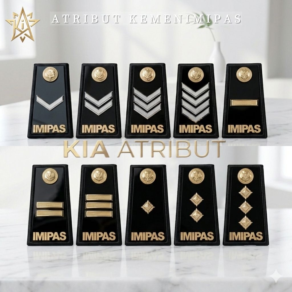 PANGKAT PDH DAN PDU KEMENIMIPAS LUXURY TERLENGKAP - PANGKAT IMIPAS LUXURY - PANGKAT KEMENIMIPAS 2A/2