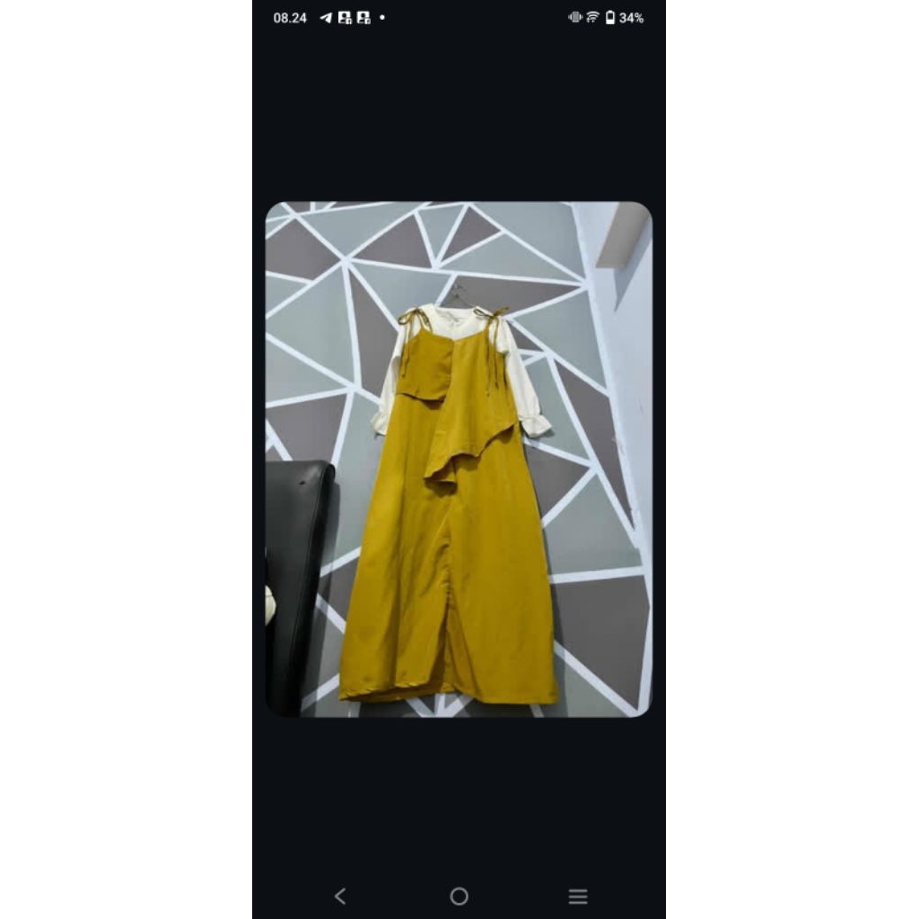 gamis kuning