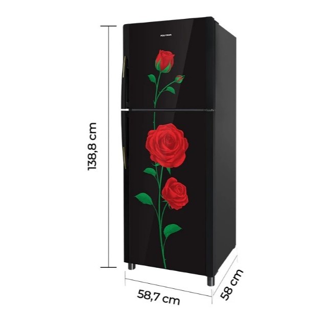 POLYTRON KULKAS / LEMARI ES BELLEZA 2 PINTU PRM21DRX GARANSI RESMI