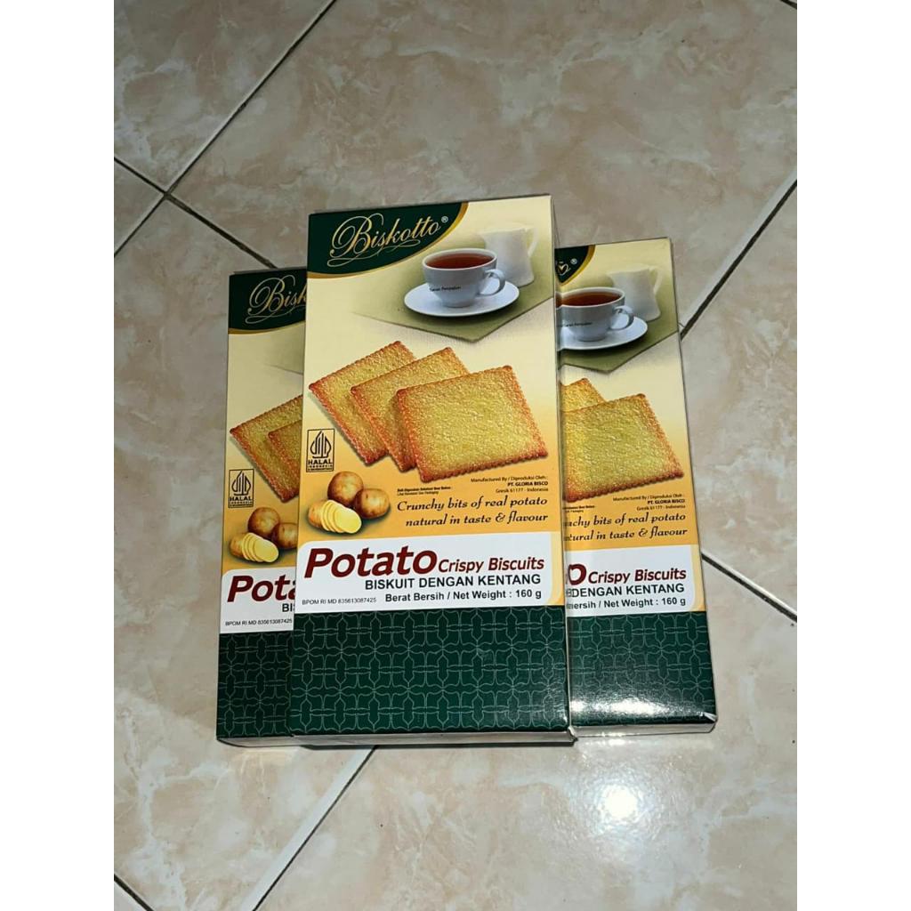 [KARTON] Biskotto Potato Crispy Biscuit (Biskuit dengan Kentang)