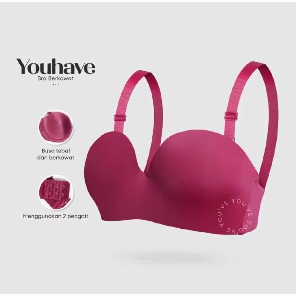 Bra Bh You've ( Youhave) Pakai Kawat,,, You've Bra Push Up,, You've Bh 100232