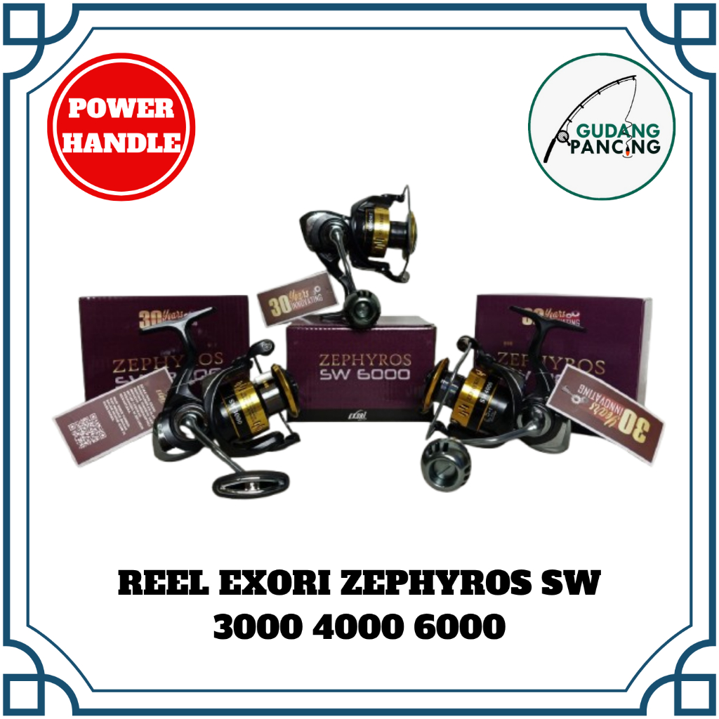 Reel Pancing Spinning Exori ZEPHYROS SW 3000 4000 6000