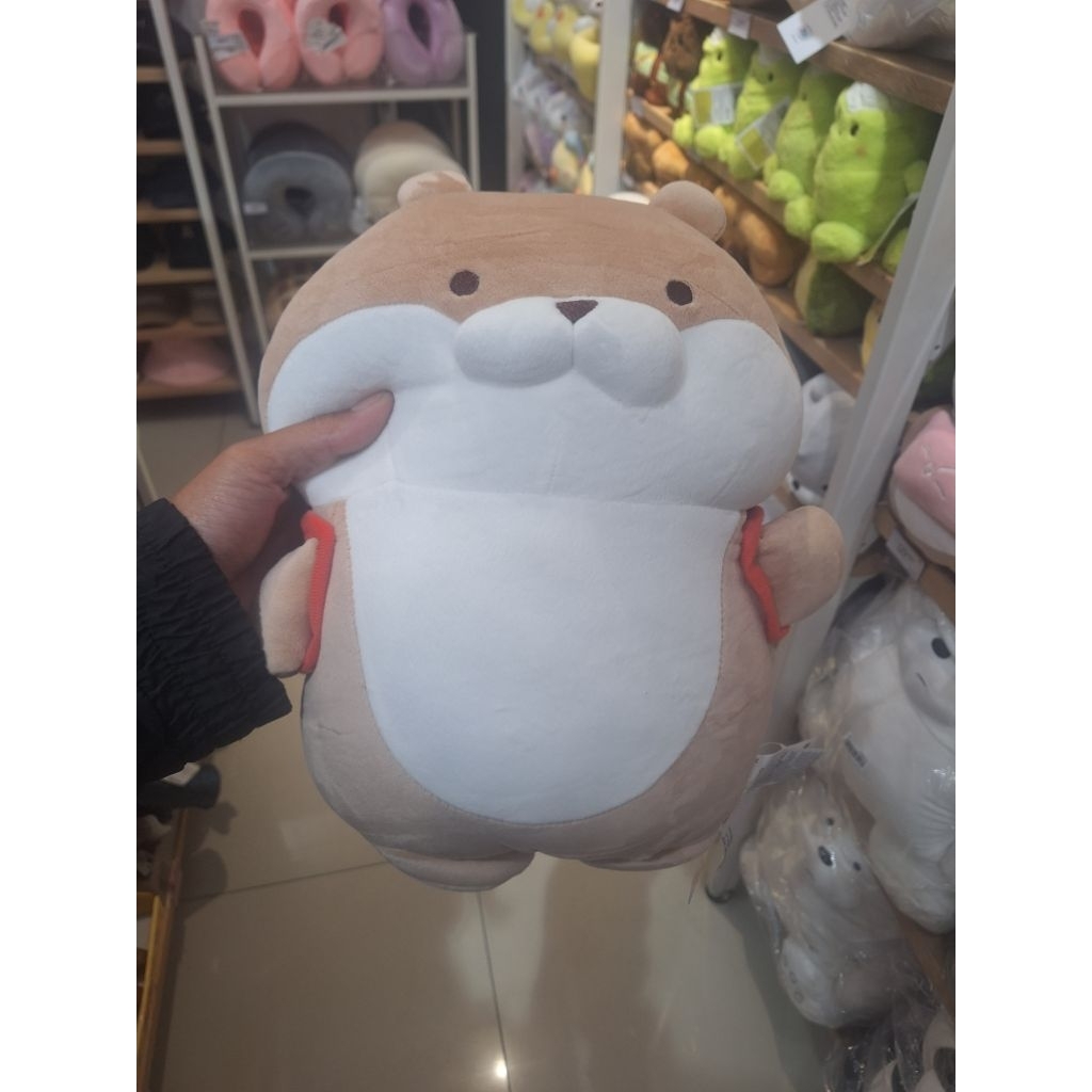miniso pink boneka hewan karakter lucu empuk