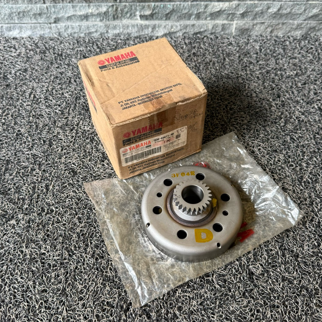 Mangkok Kampas Kopling Ganda Vega ZR 2009 Gigi 24T 5D9-E6611-00 Original Yamaha
