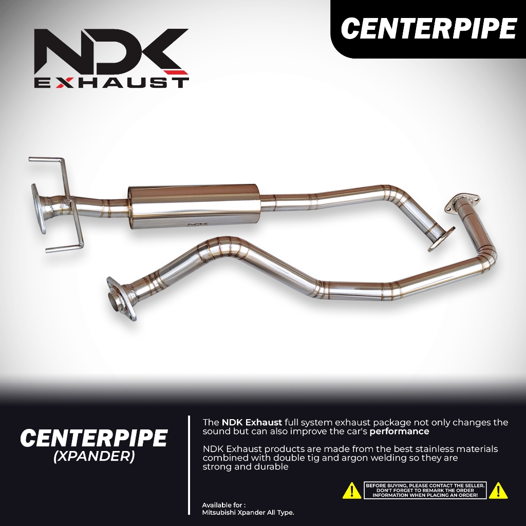 Knalpot Racing Mobil Xpander Resonator Plug And Play Bass Harian Merk NDK Exhaust