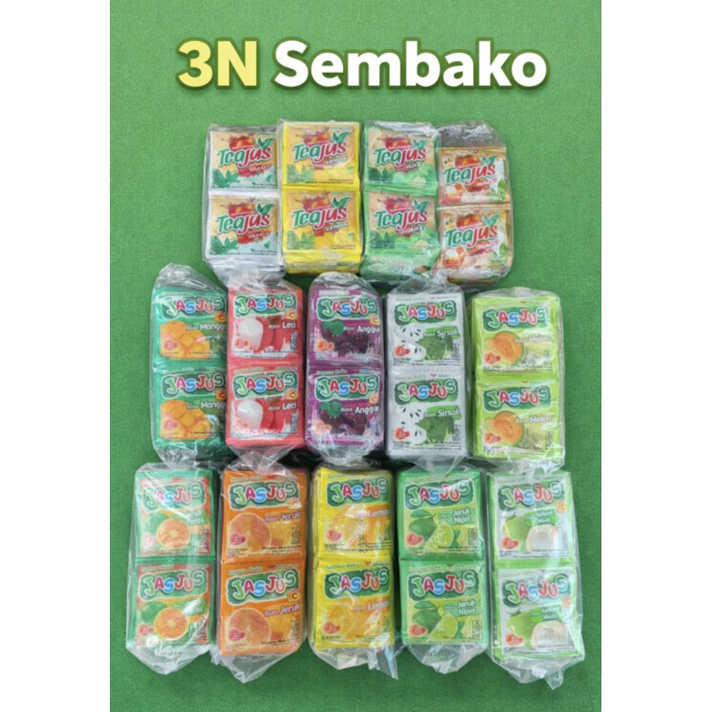 Jas jus dan tea jus minuman instan