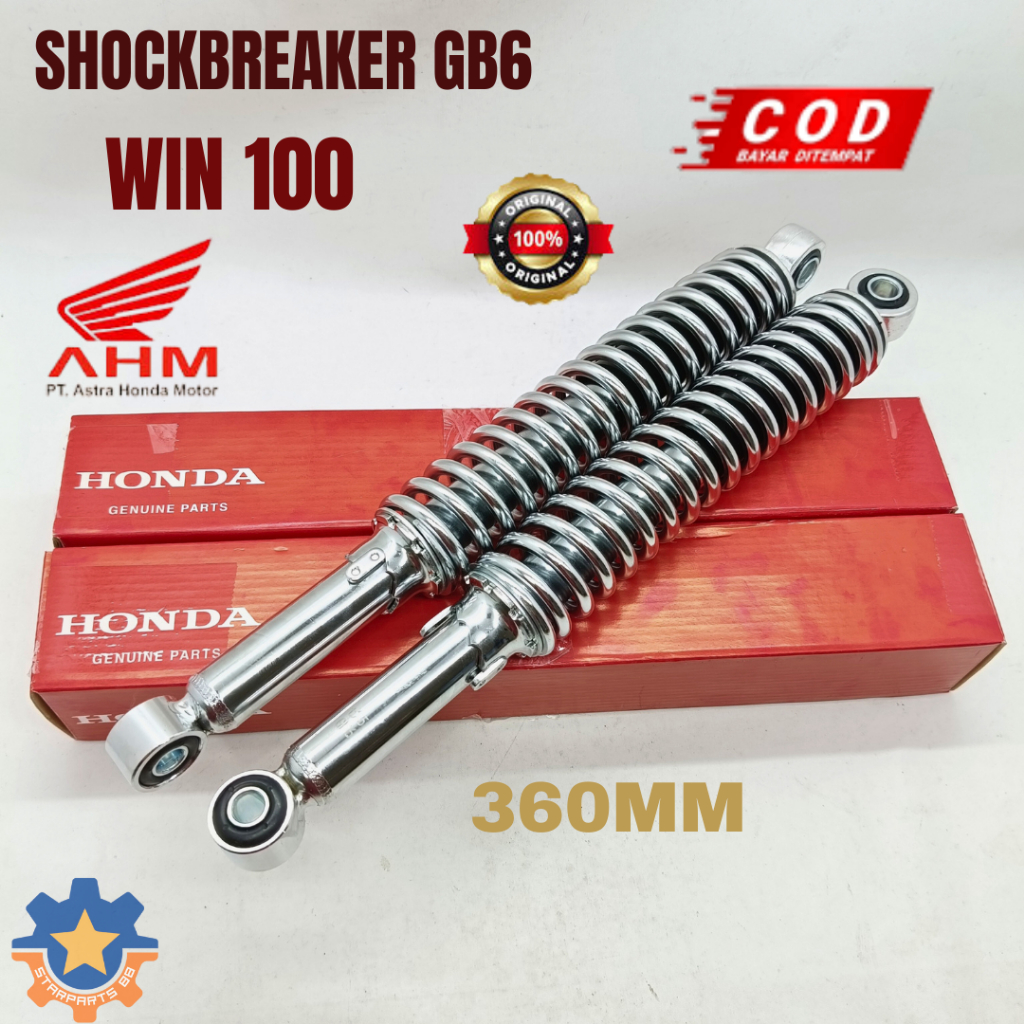 SHOCKBREAKER BELAKANG HONDA GB6 WIN 100 ORISINIL ASLI AHM SOK SHOK BEKER PEREDAM KEJUT