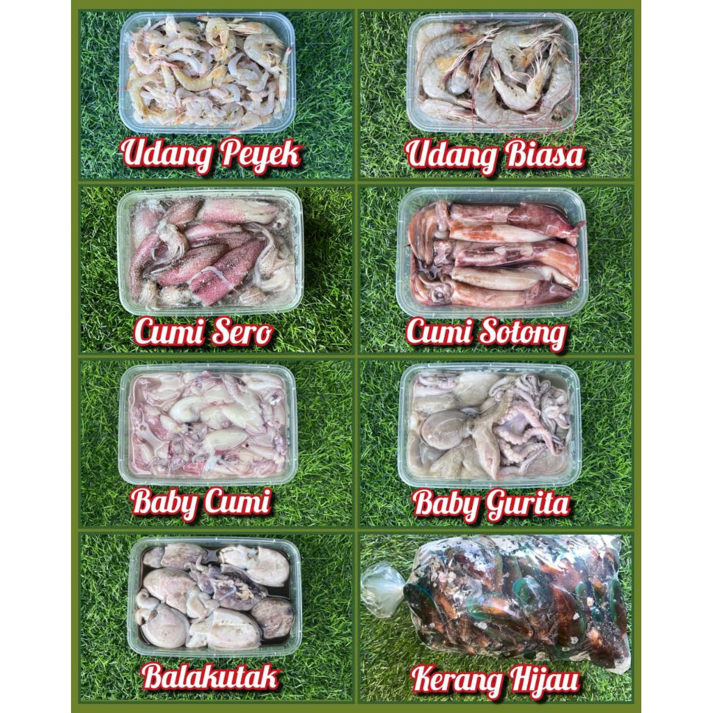 Aneka Seafood Mentah Frozen Food Sukabumi