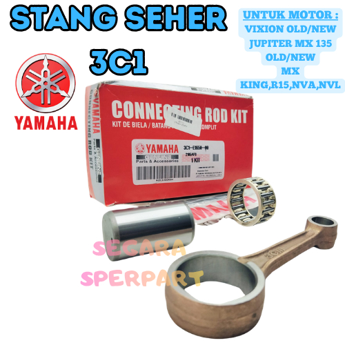 STANG SEHER KODE PART 3C1 YAMAHA ORIGINAL PRESISI UNTUK MOTOR VIXION OLD/NEW JUPITER MX 135 OLD/NEW.