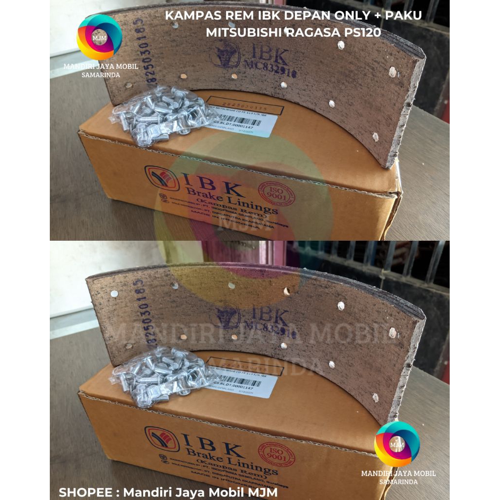 KAMPAS REM ONLY + PAKU DEPAN/BELAKANG (SAMA) MITSUBISHI RAGASA PS120 IBK | IBK-BL M020-1