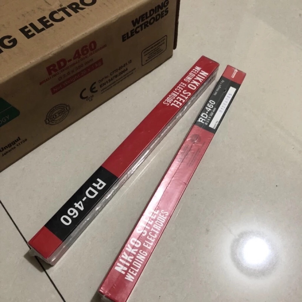 KAWAT LAS RD 460 2.6 MM [1KG] PAKAN LAS RD 460 ELEKTRODA LAS LISTRIK RD 460 NIKKO STEEL ECER