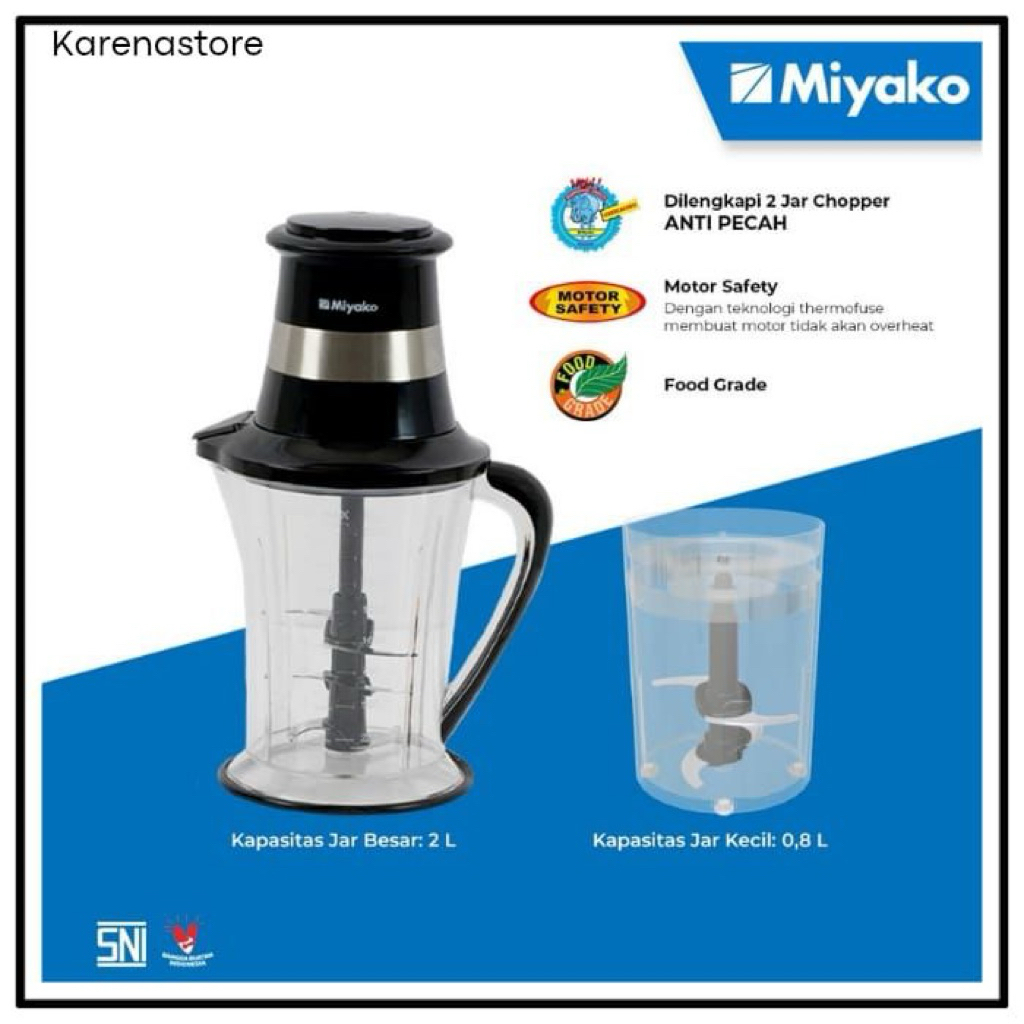 choper miyako 2 liter CH-208MA