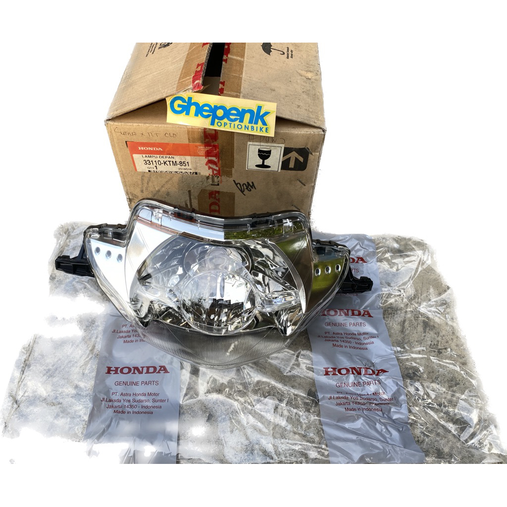 Reflektor Lampu Depan Supra X125 X 125 Lama Old wave 125 Original AHM 33110-KTM-851
