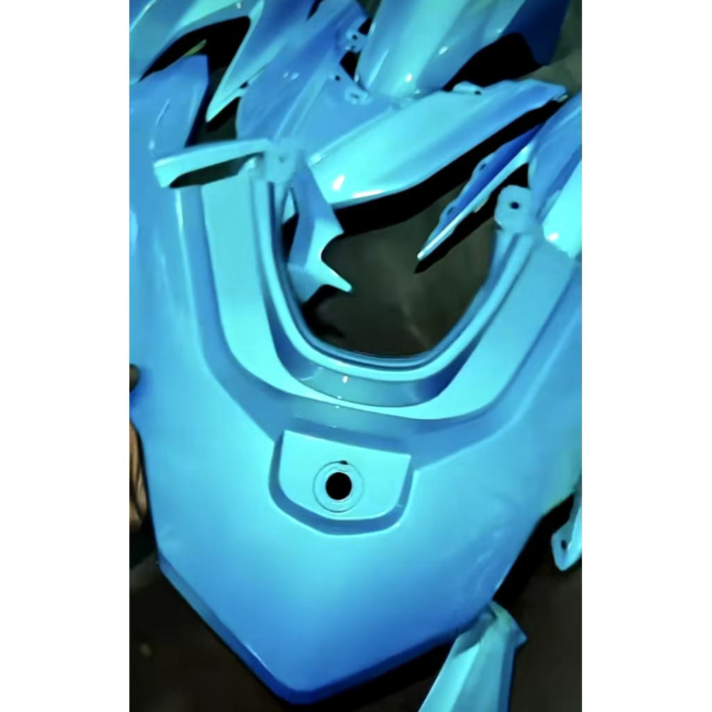 cat motor cat custom warna biru lelaksa metalik pu orginal
