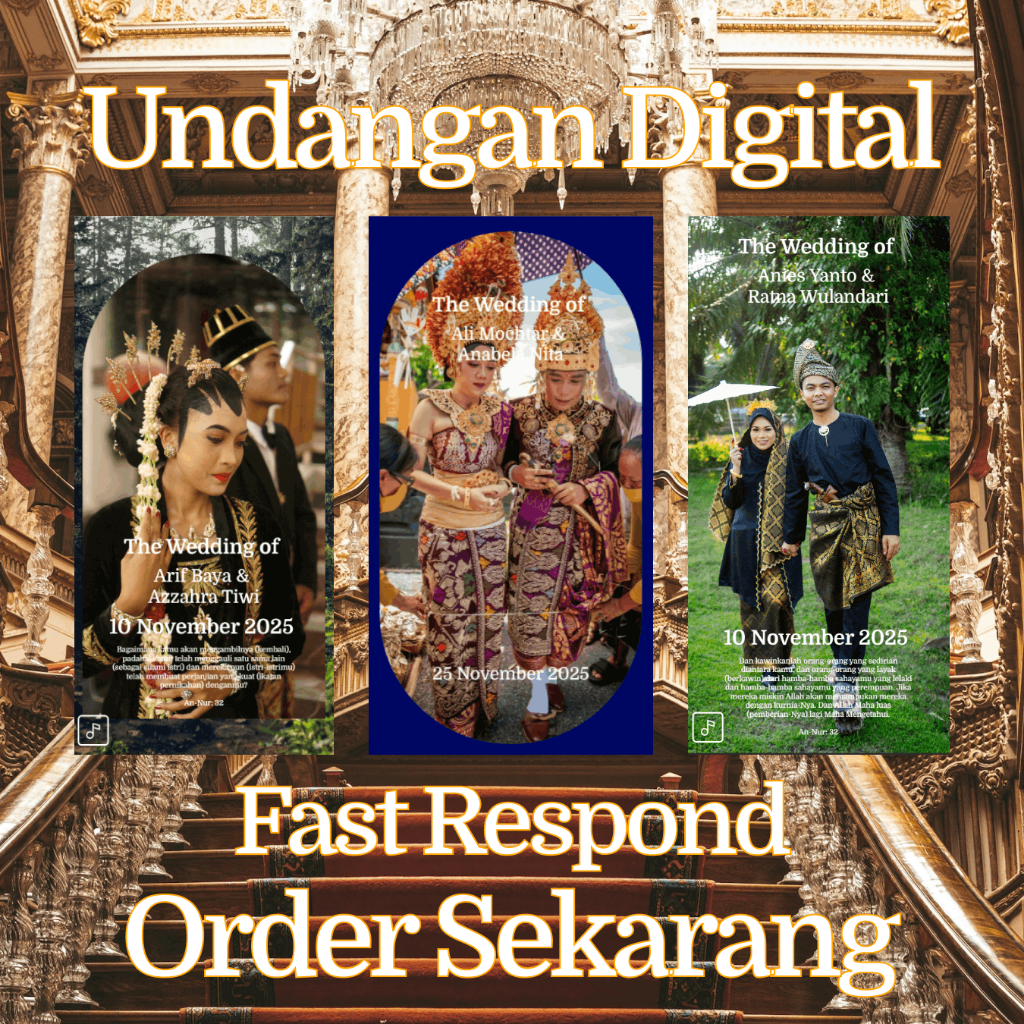 Undangan Digital Undangan Pernikahan Harga Terjangkau Desain Premium Undangan Website