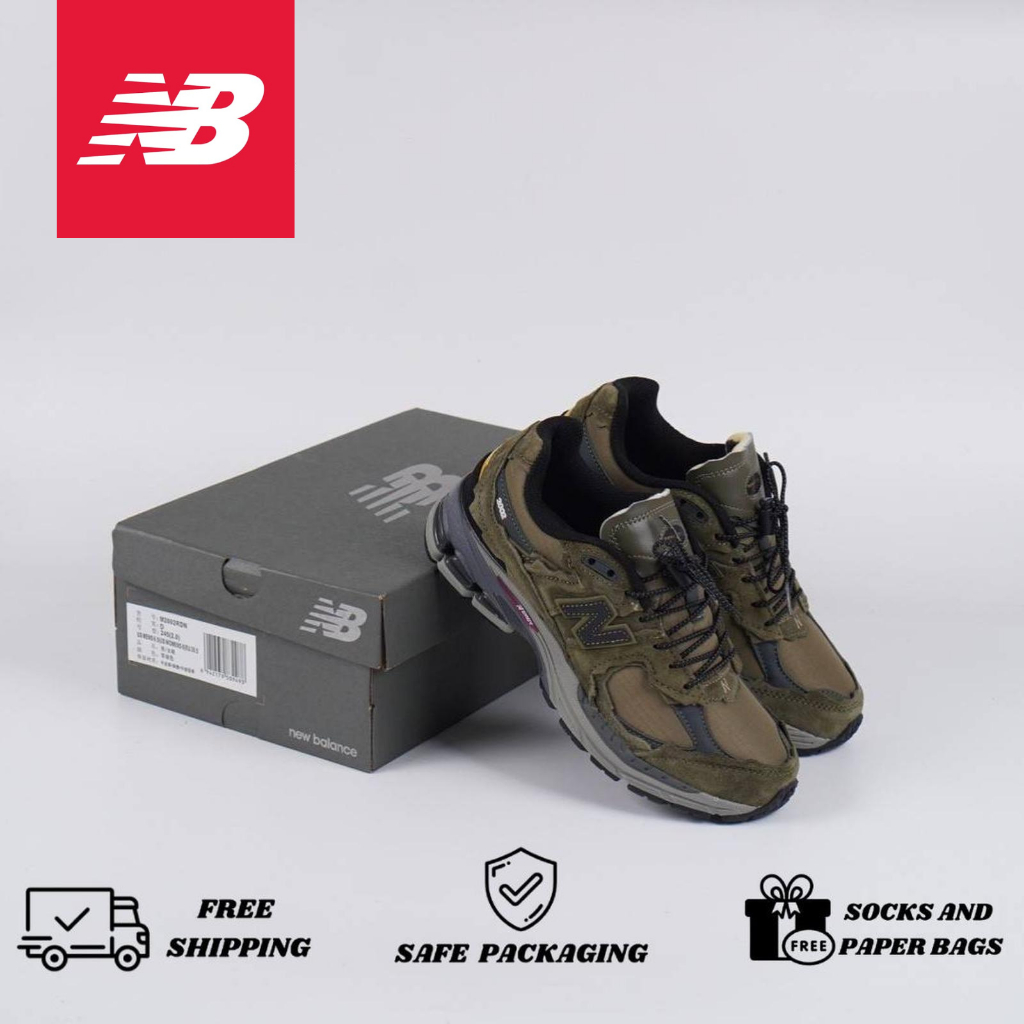 Sepatu New Balance 2002R Propection Pack Dark Moss Original Pria Wanita NB 2002R Premium Sneakers Im