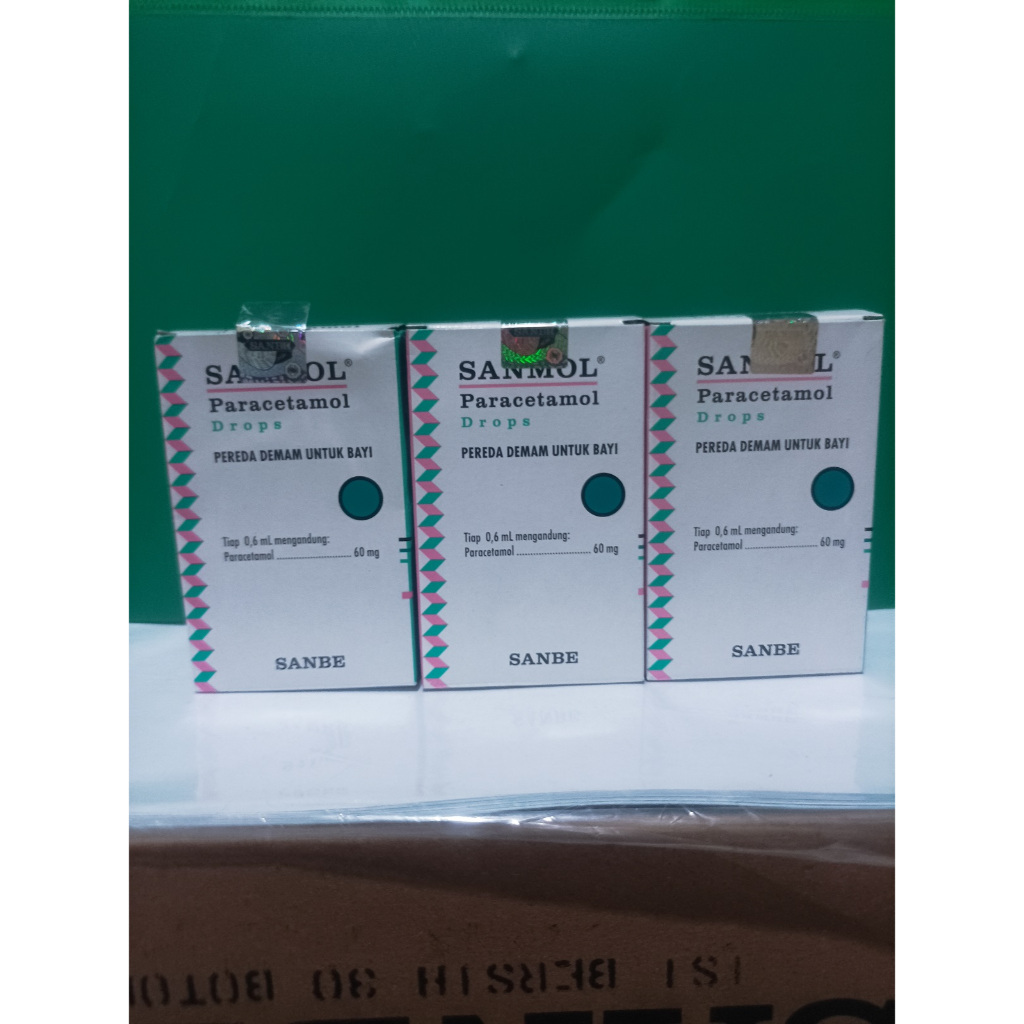Sanmol Drop paracetamol 60mg obat penurun demam untuk bayi