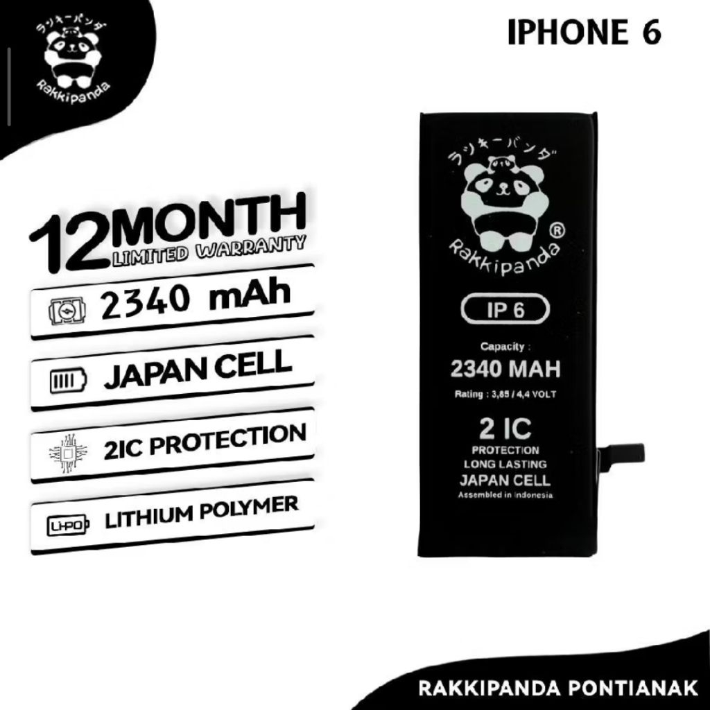 Baterai Rakkipanda Iphone 6