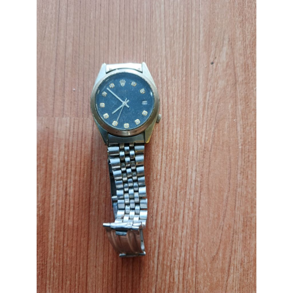 jam tangan jadul otomatis merk rolex normal