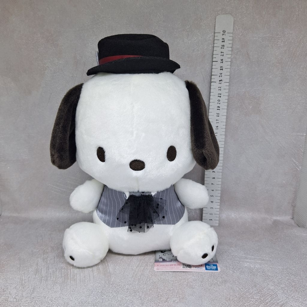 Sanrio Pochacco Nostalgic Monotone BIG Plush FURYU