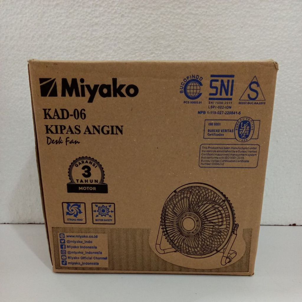 Miyako Kipas Angin KAD 06 / Kipas Meja Miyako KAD-06 / Kipas Angin Mini Miyako KAD06 / Kipas Murah -