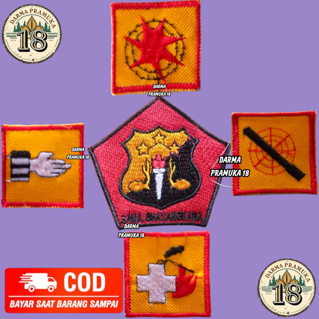 Badge Saka Bhayangkara Saka Krida Bordir eceran
