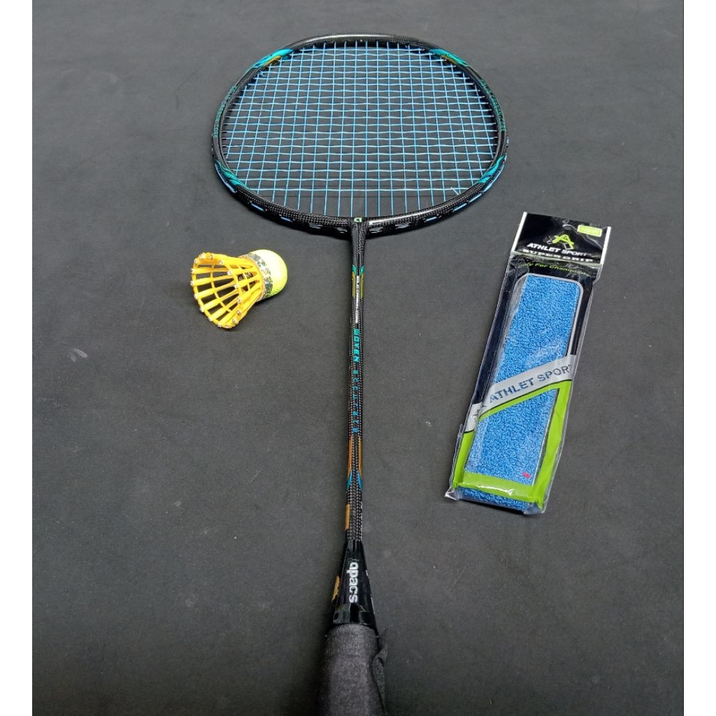 Raket badminton bekas second original apacs woven accurate