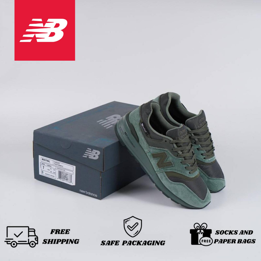 Sepatu New Balance 997 Nal Green Seper Pabric Original Pria Wanita NB 997 Premium Sneakers Import