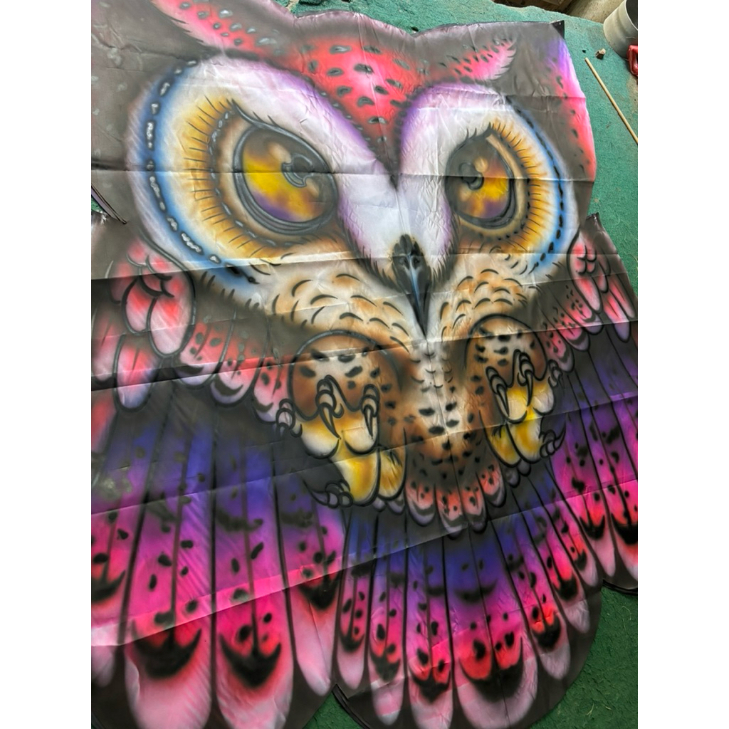 Kain Layangan Celepuk Airbrush A 48 uk 150x175cm