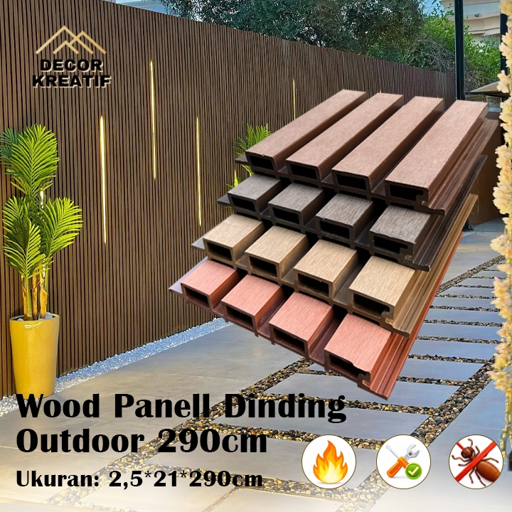 WPC OUTDOOR CLADDING UV | WPC OUTDOOR PAGAR | WALL CLADDING WPC Outdoor WallPanel Dinding Eksterior 
