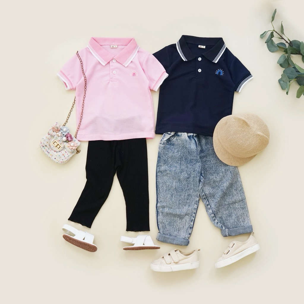 ZANE TOP - Promo 6.6 Kaos Polo Anak Lucu Unisex