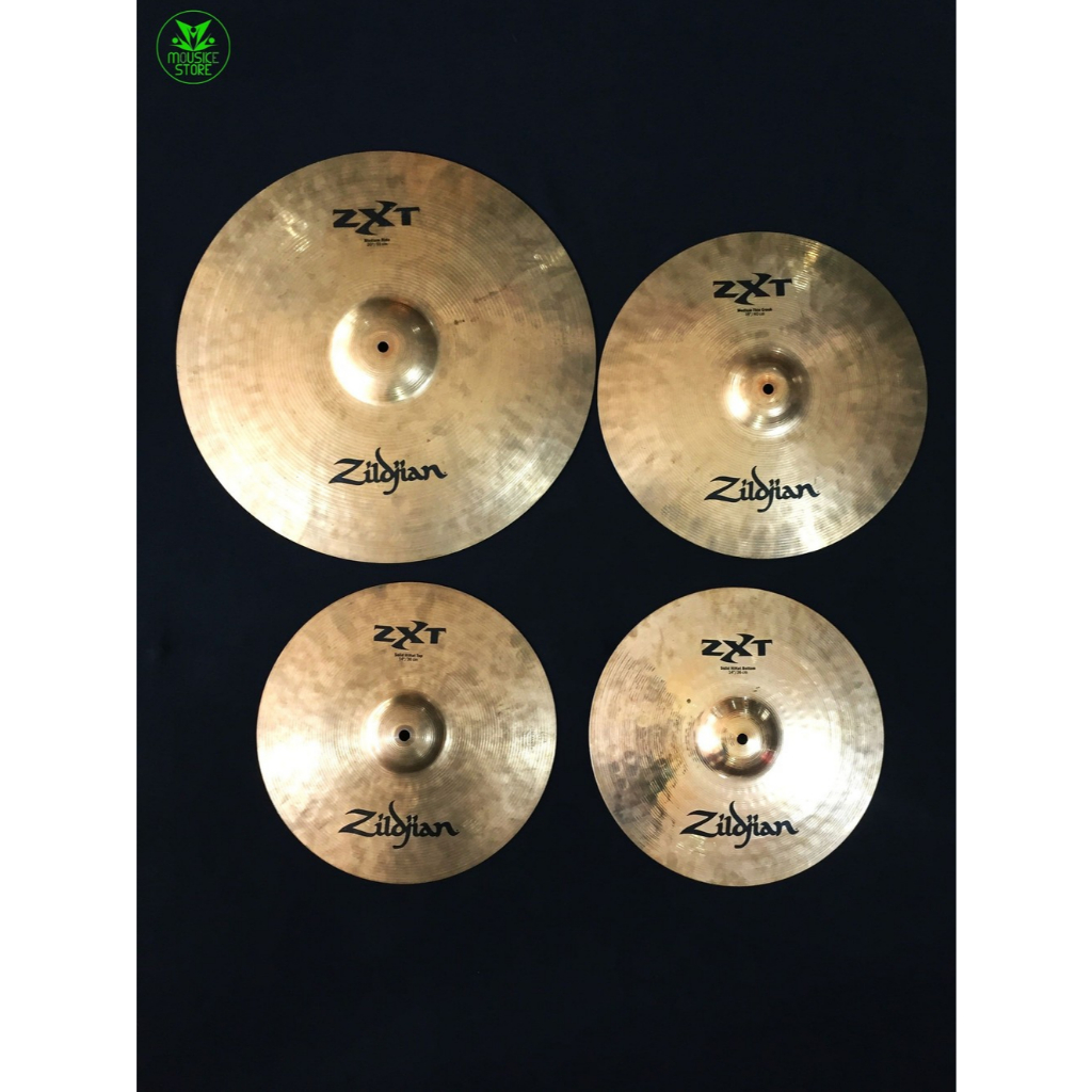 ZILDJIAN ZXT PRO CYMBAL SET •14 INCH 36CM SOLID HIHAT  •16INCH 40CM MEDIUM THIN CRASH   •20INCH 51CM