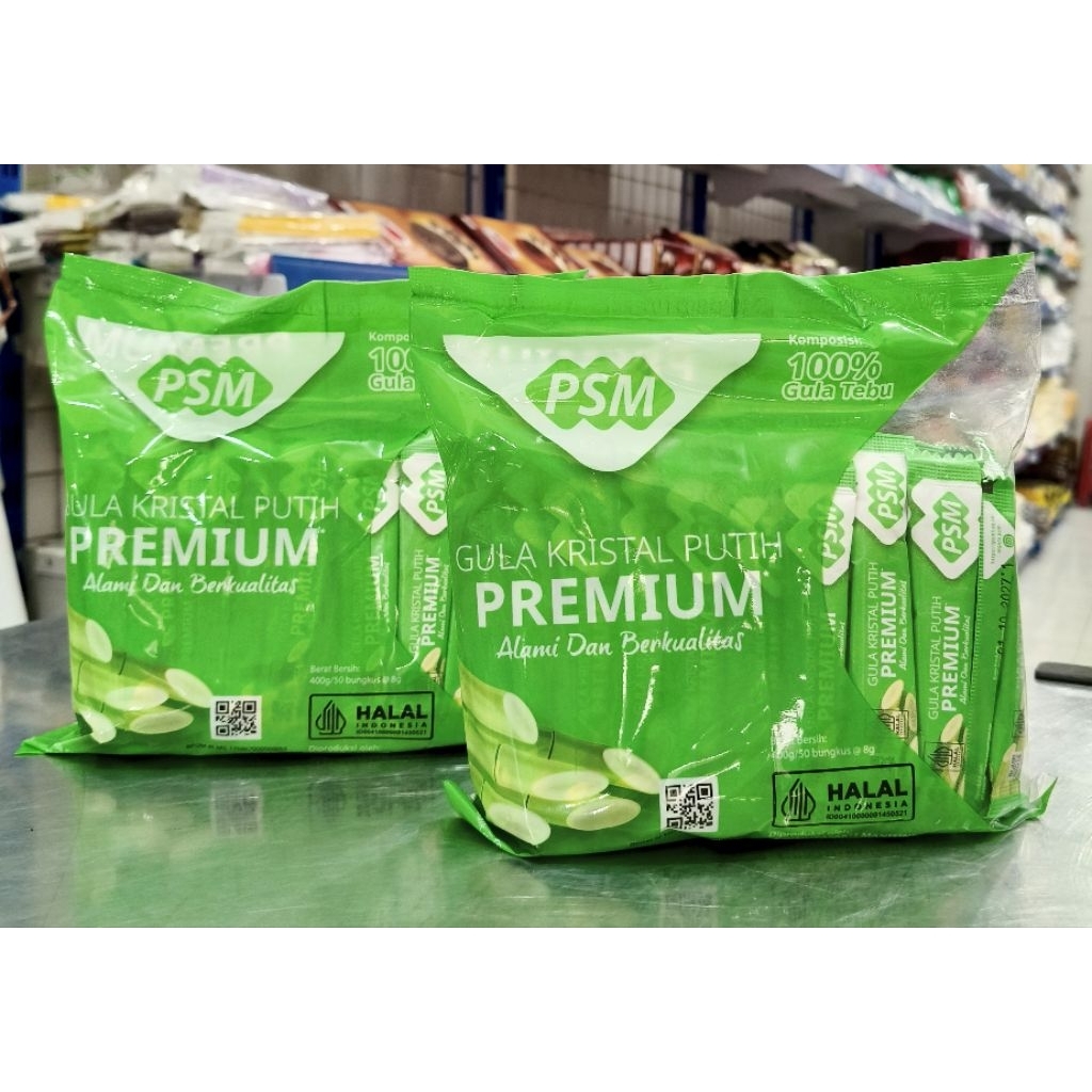 Gula Pasir Stick PSM 50pcs x 8gr 400gr/Gula Pasir Sachet PSM/Gula Pasir Bungkus Kecil