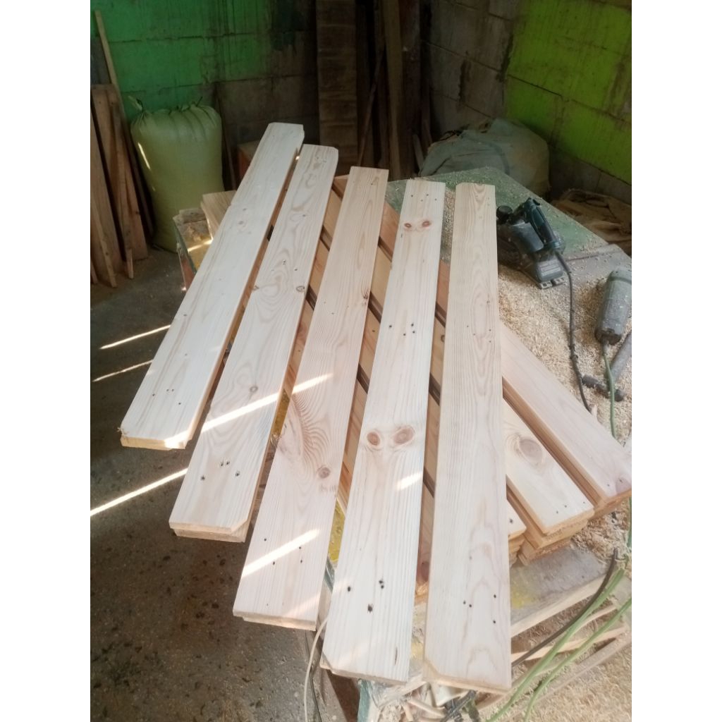 Kayu Jati Belanda 120x10x1,5 Papan Palet Murah