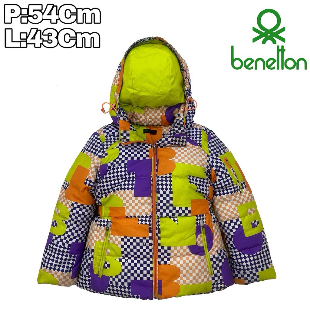 JK55 Jaket Bulang Outdoor Anak 7 Th Benetton Stile  Bulu Angsa Winter Musim Dingin Hiking Pendaki Gu