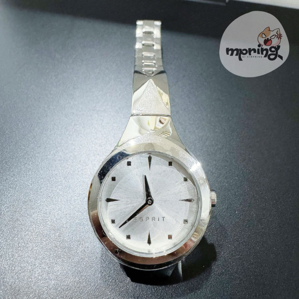 Jam Tangan Wanita Esprit Ladies Silver Dial Stainless Steel Watch
