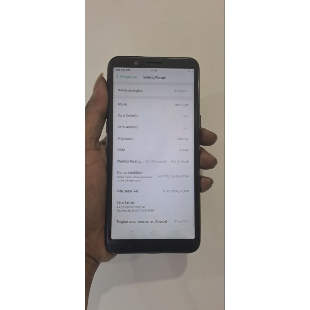 OPPO A83T 4/64 GB 4G LTE SECOND HP ANDROID SCND