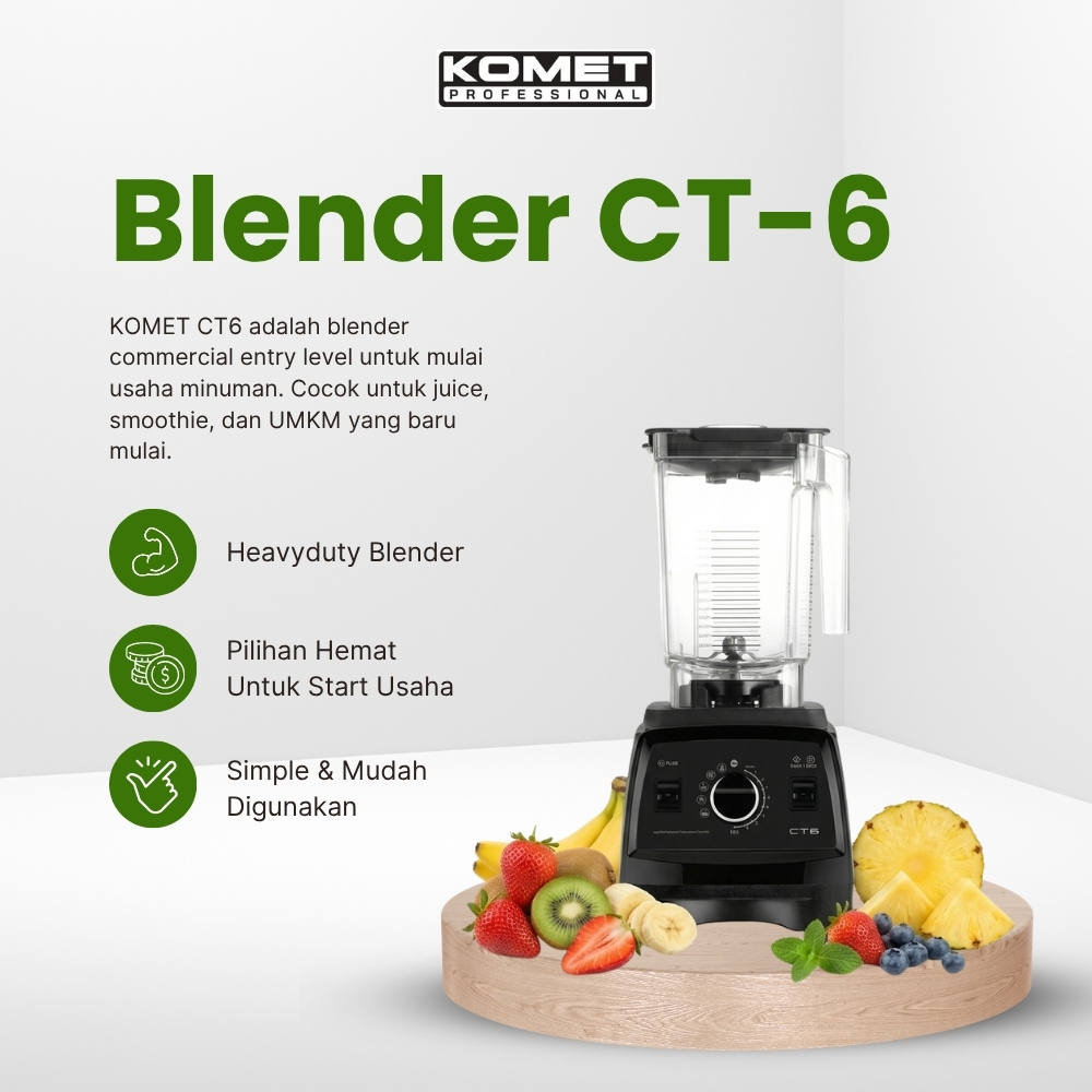 Blender Bar Komersial KOMET CT-6 | Blender Bar dan Resto | Blender Bar dan Cafe | Blender Profesiona